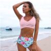 Twist Bikini Women High Waist Swimsuit Summer Beach Clothes