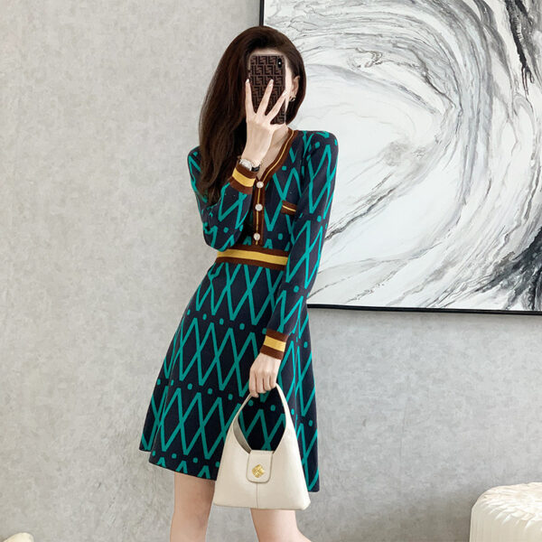 Women's Small Fragrance Style Knitted Dress