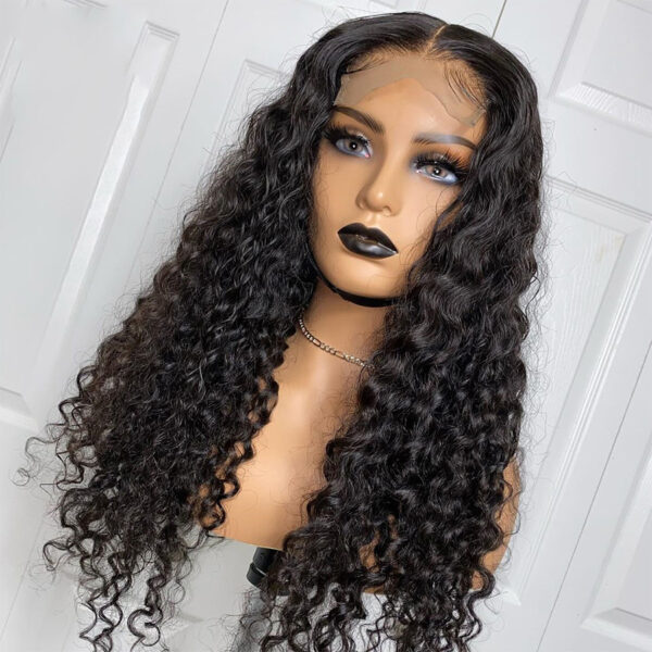 Human Hair With Small Curly Hair And Long Hair hu