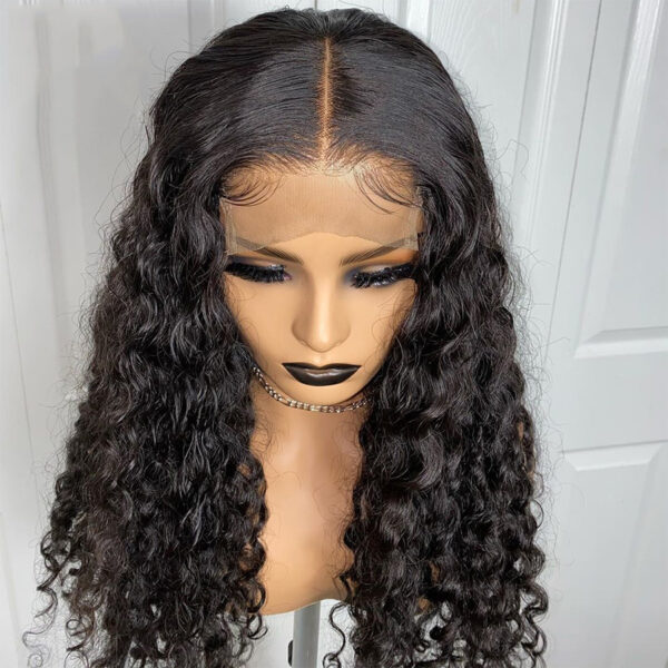 Human Hair With Small Curly Hair And Long Hair hu