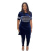 African Clothes 2 Pieces Women Famous Suit Dresses