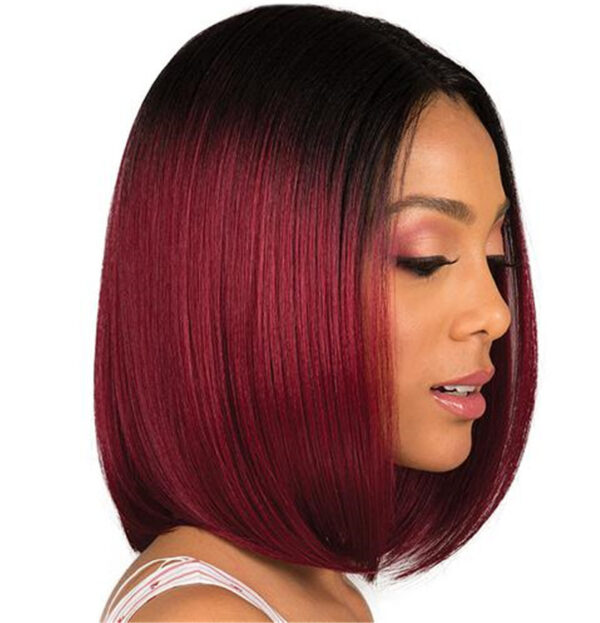 1623308917456.jpg Women's Short Straight Hair, Black Gradient Burgundy Bobo Short Hair