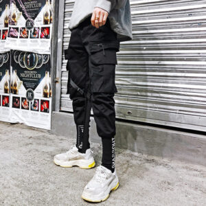 Korean fashion pants, leisure pants, nine-minute pants, men''s fashion pants, loose leggings, students''straight-bottomed ins pants