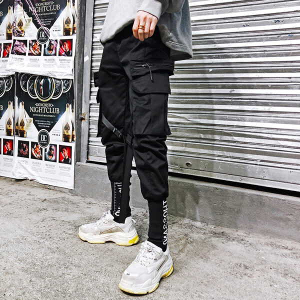 Korean fashion pants, leisure pants, nine-minute pants, men''s fashion pants, loose leggings, students''straight-bottomed ins pants