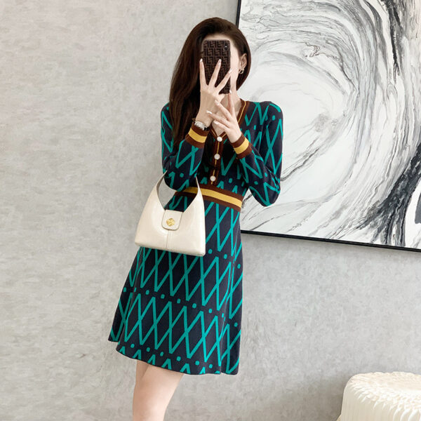 Women's Small Fragrance Style Knitted Dress