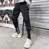 Korean fashion pants, leisure pants, nine-minute pants, men''s fashion pants, loose leggings, students''straight-bottomed ins pants