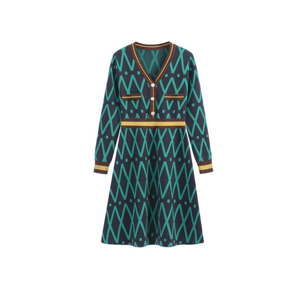Women's Small Fragrance Style Knitted Dress