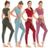 Pocket yoga clothes suit women