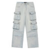 Straight Fashion Work Clothes Jeans