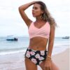 Twist Bikini Women High Waist Swimsuit Summer Beach Clothes