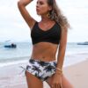 Twist Bikini Women High Waist Swimsuit Summer Beach Clothes